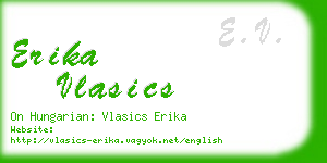 erika vlasics business card